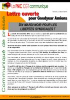 LETTRE OUVERTE pour Goodyear Amiens